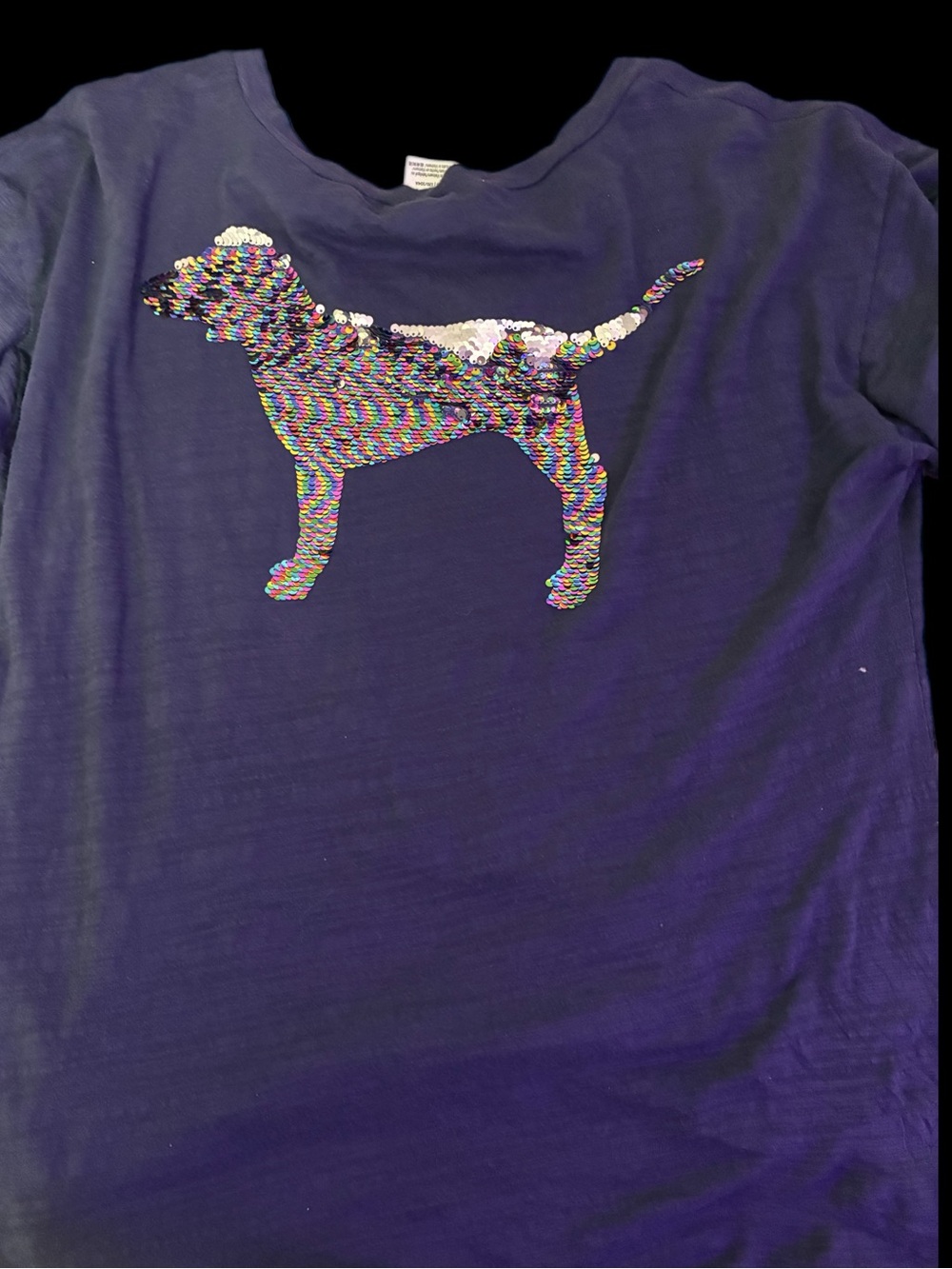 💙 HTF PINK VS Mermaid Bling Dog Tee